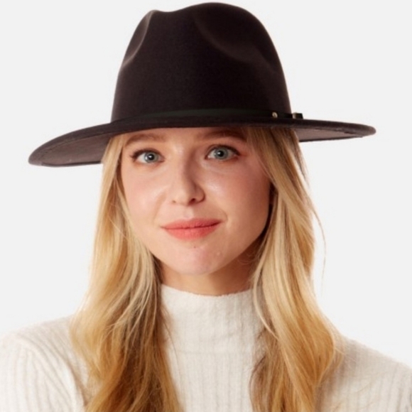 Felt wide brim Fedora - Picture 2 of 4